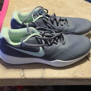 Tennis shoes grey and mint green